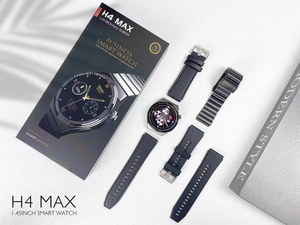 SmartWatch H4 Max 1,45 pulgadas Pantalla completa Carga inalámbrica Acceso NFC Calculadora de Salud del ritmo cardíaco reloj inteligente redondo - Product Image 6