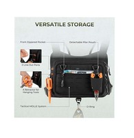 Sac de poitrine de pêche résistant à l'eau Bait Boss avec station de travail zippée en EVA, sangles de poitrine réglables