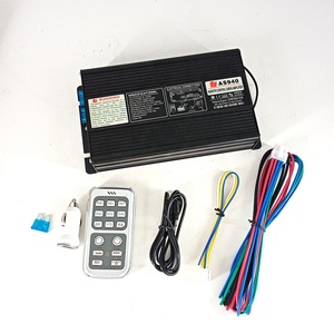 Loa cảnh báo xe cứu thương, xe cứu hỏa, xe khẩn cấp 400W, còi báo động tự động, loa MIC hệ thống <span class=keywords><strong>PA</strong></span>, hộp điều khiển từ xa - Product Image 1