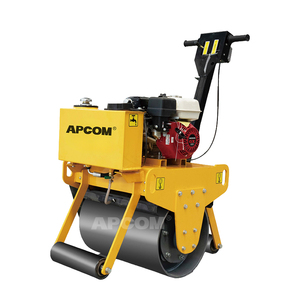 Rouleau compresseur vibrant pour routes et chaussées, à commande hydraulique, à moteur essence ou diesel, 5.5hp, 6hp, 7hp, 9hp, 20hp, à tambour simple ou double, autoporté pour travaux de construction - Product Image 1