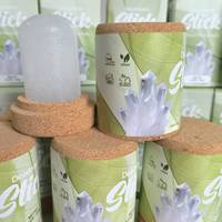 Déodorant en pierre d'alun et cristal naturel rafraîchissant pour le corps, anti-transpirant, roll-on, 0% d'alcool, 20g/40g/60g/95g/120g