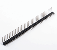 SMT 1.0/1.27/2.0/2.54mm Aralıklı Tek/Çift Sıralı Pinli Konnektör 1-40p Erkek Pinli Şerit RoHS Pirinç Konnektör Soketi PCB için