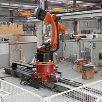 Rail linéaire de robot GUDEL ZP-2 de haute précision avec robot industriel KUKA pour la manutention et le positionnement