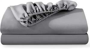 綿100% 通気性抜群 キング・クイーン・ツインサイズ ポリコットン フルサイズ フィットシーツ ホテル・病院用 - Product Image 4