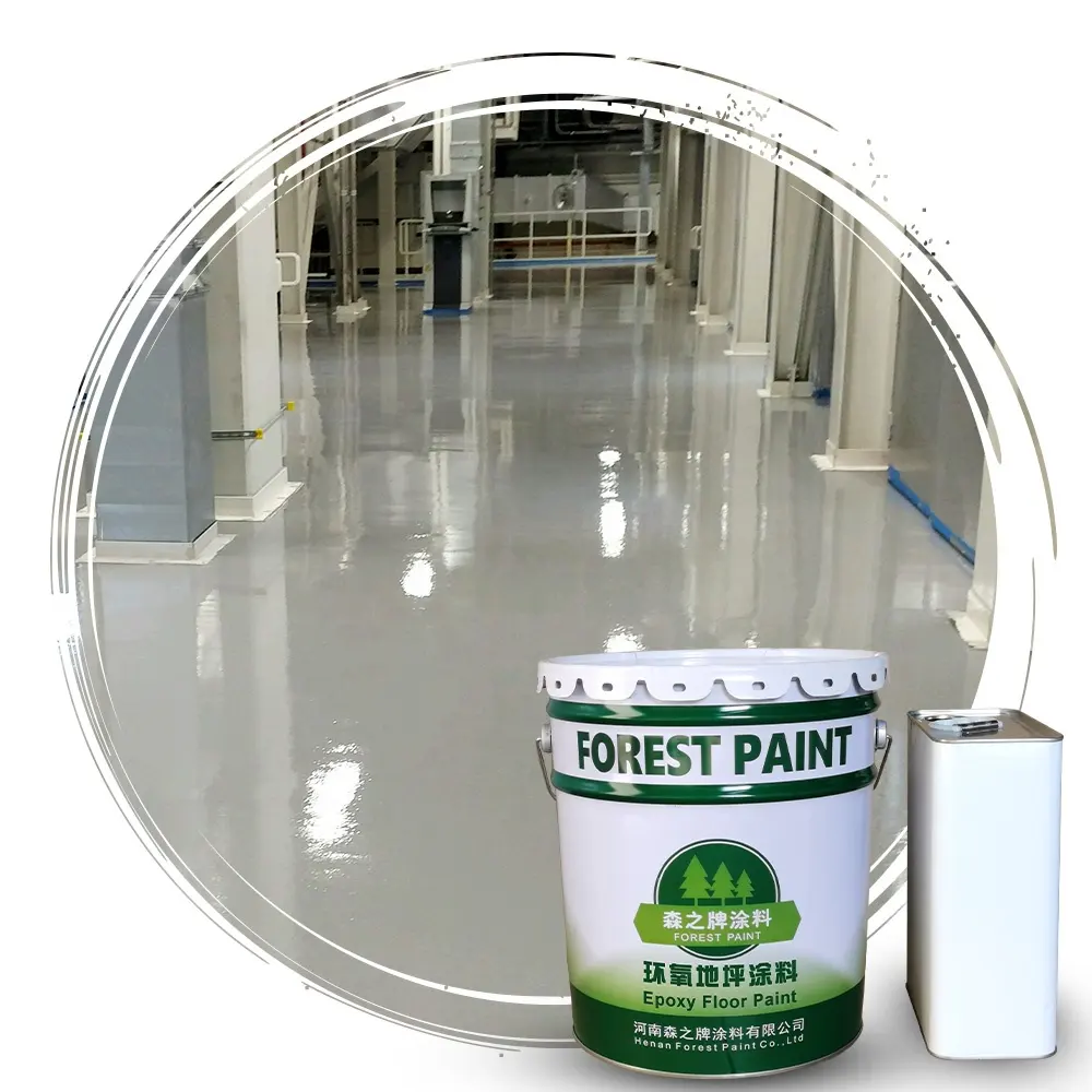 FOREST Self Leveling Excellent Waterborne Colors Epoxy Resin Floor Coating Paint For Concrete Flooring In China