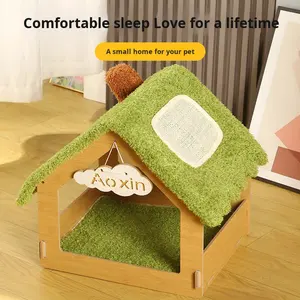 Sisal Forest House Tabla Rascadora Grande para Gatos, Tipo Zanahoria, Integrada, Resistente al Desgaste, No Desprende Residuos, Vertical, Para Uso Interior en Todas las Estaciones - Product Image 4