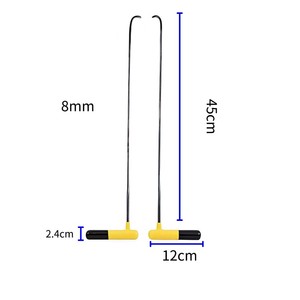 Kit de leviers de réparation de bosses dissimulées PDR avec lame courbée gauche/droite multi-tailles pour atelier automobile - Product Image 3