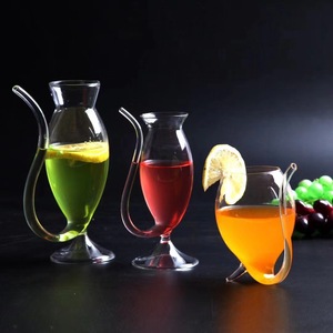 Nuevo Vaso <span class=keywords><strong>de</strong></span> Vidrio con Diseño Creativo en Forma <span class=keywords><strong>de</strong></span> Vampiro con Pajita, Vaso <span class=keywords><strong>de</strong></span> Vino Personalizado, Vaso para Agua - Product Image 4