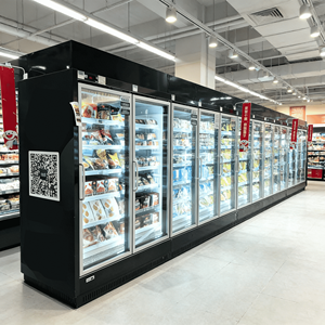 Congelatori Commerciali con Porte in Vetro, Attrezzature di Refrigerazione Verticali, Armadi per la Conservazione degli Alimenti Freschi, Vetrine Refrigerate per Esposizione Cibo - Product Image 4