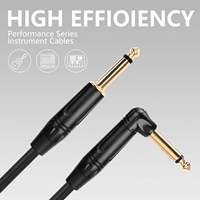 Kabel Gulung Konduktor Tembaga Berpelindung Foil Dua Warna OEM 1/4-inci untuk Gitar/Amp Bass/Pedal Kabel Audio/Video