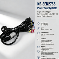 Câble d'alimentation de remplacement KB-SEN2755, pièce de rechange compatible avec l'imprimante de codage à jet d'encre KGK CIJ