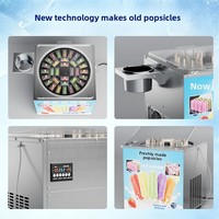 Nouvelle machine à glaces/ sucettes automatique monophasée 32 pièces, compatible lait et fruits, 220V 650W, pour usage commercial
