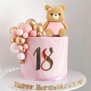 Set di 31 Decorazioni per Torte a Forma di Orsacchiotto, Decorazioni per Baby Shower, Decorazioni per Torte di <span class=keywords><strong>Compleanno</strong></span>, Decorazioni per Torte per Bambini - Product Image 6