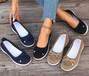 <span class=keywords><strong>Ballerine</strong></span> da <span class=keywords><strong>Donna</strong></span> con Suola Morbida Traspiranti, <span class=keywords><strong>Scarpe</strong></span> Comode Leggere Antiscivolo con Assorbimento degli Urti, Supporto OEM per Pendolarismo Quotidiano e Camminata in Casa - Product Image 4