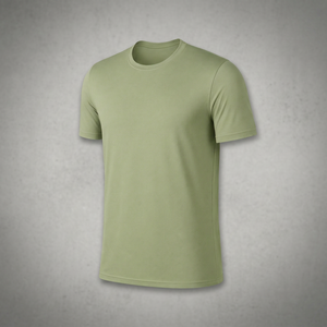 เสื้อยืดคอกลมแขนสั้นผ้าฝ้าย 100% รุ่น Blank Olive Vintage รองรับการปรับแต่งลวดลายได้หลากหลาย - Product Image 2