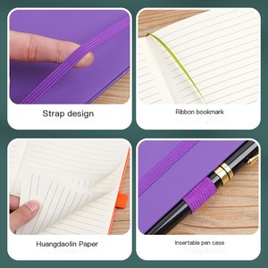 Bán buôn tùy chỉnh A5 sinh viên máy tính xách tay 8.45x5.7 ''Tạp Chí lô hàng nhanh chóng Nhật ký bút lót trang trống da giá thấp Quà Tặng - Product Image 5