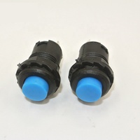 Sakelar Tombol Tekan DS-428 Penguncian Otomatis/Sesaat 12Mm 6Pcs 3A DS228 Off-On 3a/125vac
