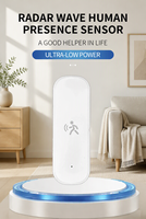 Détecteur de présence humaine Zigbee à ondes radar 24 GHz, contrôle à distance et via application pour l'intégration dans la maison intelligente