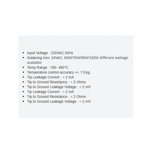 Station de soudage numérique ESD avec température réglable, chauffage rapide et conception antistatique sécurisée pour les professionnels - Product Image 2