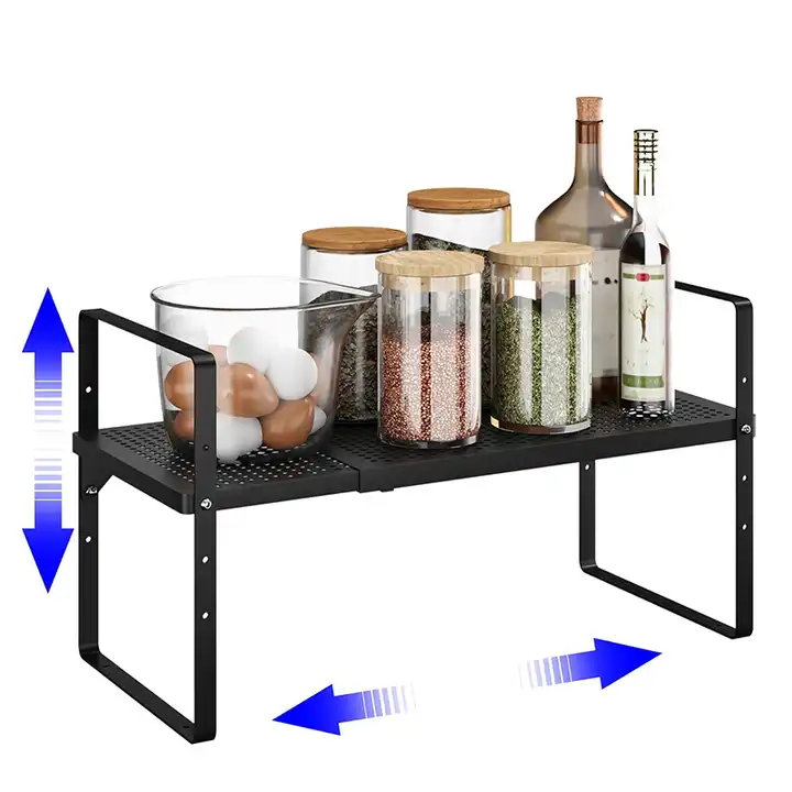 expandable stack-up rack counter organizer spice
