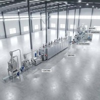 Línea de Producción Automática de Alimentos para Perros y Gatos de Fábrica con 30 Años de Experiencia, Equipo de Extrusión de 1.5 Ton/h con Motor