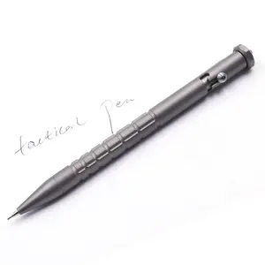 户外生存edc金属书写笔圆珠笔钨钢头钛机械铅笔
