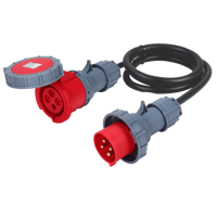 Prise électrique industrielle étanche HFE IP44 3 broches 2P+E 220V 16A, norme CE, mise à la terre, largement utilisée