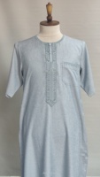 Thobe de sommeil doux respirant pour hommes Robe de prière islamique Gsb en relief Offre Spéciale Maroc Robe avec combinaison pour l'Afrique