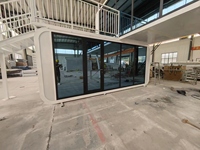 Maison intelligente de luxe de 20 pieds, capsule spatiale, bureau, magasin commercial, maison en acier Apple