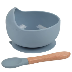 Juego de 2 Utensilios de Silicona para Bebés, Libres de BPA, para Alimentación Infantil, Set de Platos con Succión y Cucharas para Bebés - Product Image 2