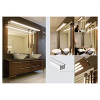 Profilé en aluminium LED encastré linéaire personnalisé Ofly pour éclairage d'armoire avec canal LED linéaire en aluminium 22*11.7mm