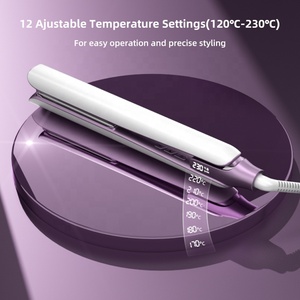 Private Label Electric Infrared Ionic Titanium <strong>Hair</strong> <strong>Straightener</strong> Flat Iron Household Use With Styling Function - Product Image 5