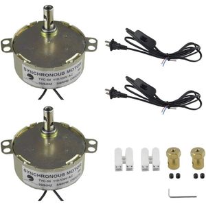 CHANCS มอเตอร์ซิงโครนัส TYC-50 110V 5-6RPM 4W แบบยึดหน้าแปลนพร้อมขั้วต่อสำหรับเครื่องเล่นแผ่นเสียง - Product Image 1