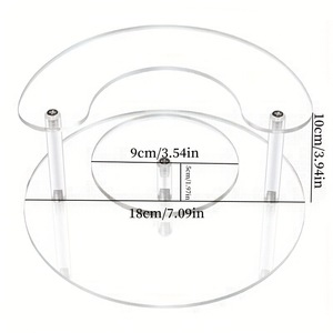 Expositor de Perfumes de Acrílico Personalizado Estante de Exhibición para Cosméticos de 3 Niveles Organizador Transparente de Brillo de Labios para Mostrador - Product Image 4