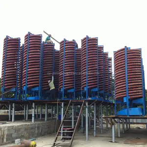 Africa Gravity Separator Spiral Chute Fiberglass Titanium Processing Plant Silica Sand Coal Humphrey Washing Separator