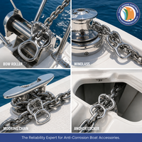 Bloqueur de chaîne d'ancre marine en acier inoxydable 316, 6-8 mm, pour l'ancrage, l'amarrage, l'accostage, accessoires de quincaillerie pour navires, yachts et bateaux