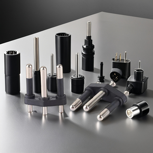 Nhà cung cấp OEM Brazil loại 4.0mm 10A 250V AC liên hệ với pin rắn 3 vòng pin cắm chèn pin - Product Image 3