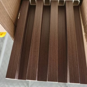 Trang trí nội thất <span class=keywords><strong>WPC</strong></span> rãnh tường tấm ốp Bảng điều khiển tre Tấm ốp tường - Product Image 5