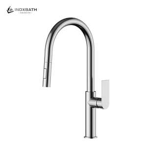 <span class=keywords><strong>Robinet</strong></span> de cuisine monocommande en acier inoxydable 304 de qualité commerciale, robuste, à arc élevé - Product Image 3