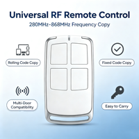 Nouvelle télécommande automatique en plastique moulé JH-TX591 433,92 MHz, code roulant, code fixe, 4 boutons, portée 30 m, pour ouvre-portail coulissant