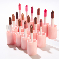 ARTMISS Rouge à Lèvres Vegan Vente en Gros Logo Personnalisé Brillant à Lèvres Transparent Nude Pailleté Marque Privée