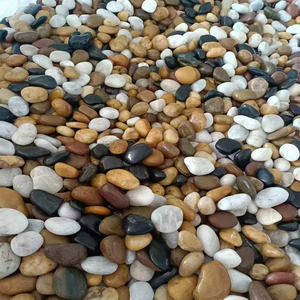 بيع بالجملة الطبيعية بألوان مختلفة نهر الصخور الحصى المناظر الطبيعية حجر حجري سحق الحجارة غسلها الحصى للخارج - Product Image 3