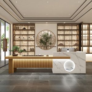 Conception de magasin conception d'enregistrement réception de conception de magasin/conception d'enregistrement Led/caisse comptoir OEM - Product Image 6