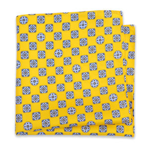 منديل جيب حريري فاخر عالي الجودة من هاموسيجيا بتصميم أنيق يقبل تخصيص الشعار مع طباعة الشاشة - Product Image 2