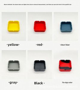 Custom Logo PVC Ashtray Portable Square/Round <b>Smoking</b> <b>Box</b> with Custom Color & Size for Business Promotions in Bars & Restaurants - Product Image 6