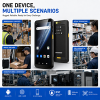 PDA Resistente con Android 14, UHF RFID, 14+64G, MC51, Pantalla de 6 Pulgadas, Escáner de Código de Barras 2D, IP67, NFC, Terminal Portátil