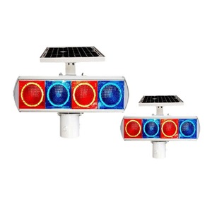 Écran d'affichage LED solaire clignotant pour signalisation routière, IP65, cadre en aluminium, montage sur poteau, pour avertissement de travaux routiers - Product Image 4
