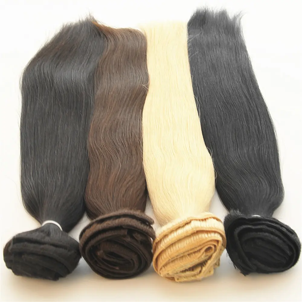 Wholesale human hair manufacturers 160g/pc remy virgin clip hair extensions human hair