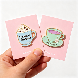 Broche en émail personnalisée pour machine à café et tasse, badge métallique, épingles de revers en émail dur ou souple sur mesure pour barista, café, souvenir, cadeau - Product Image 2