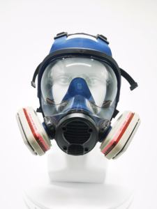 OEM/ODMCE masker <span class=keywords><strong>Respirator</strong></span> wajah penuh silikon, masker Gas industri dapat digunakan kembali dengan filter <span class=keywords><strong>OV</strong></span>/P100 untuk mengecat, bahan kimia - Product Image 3